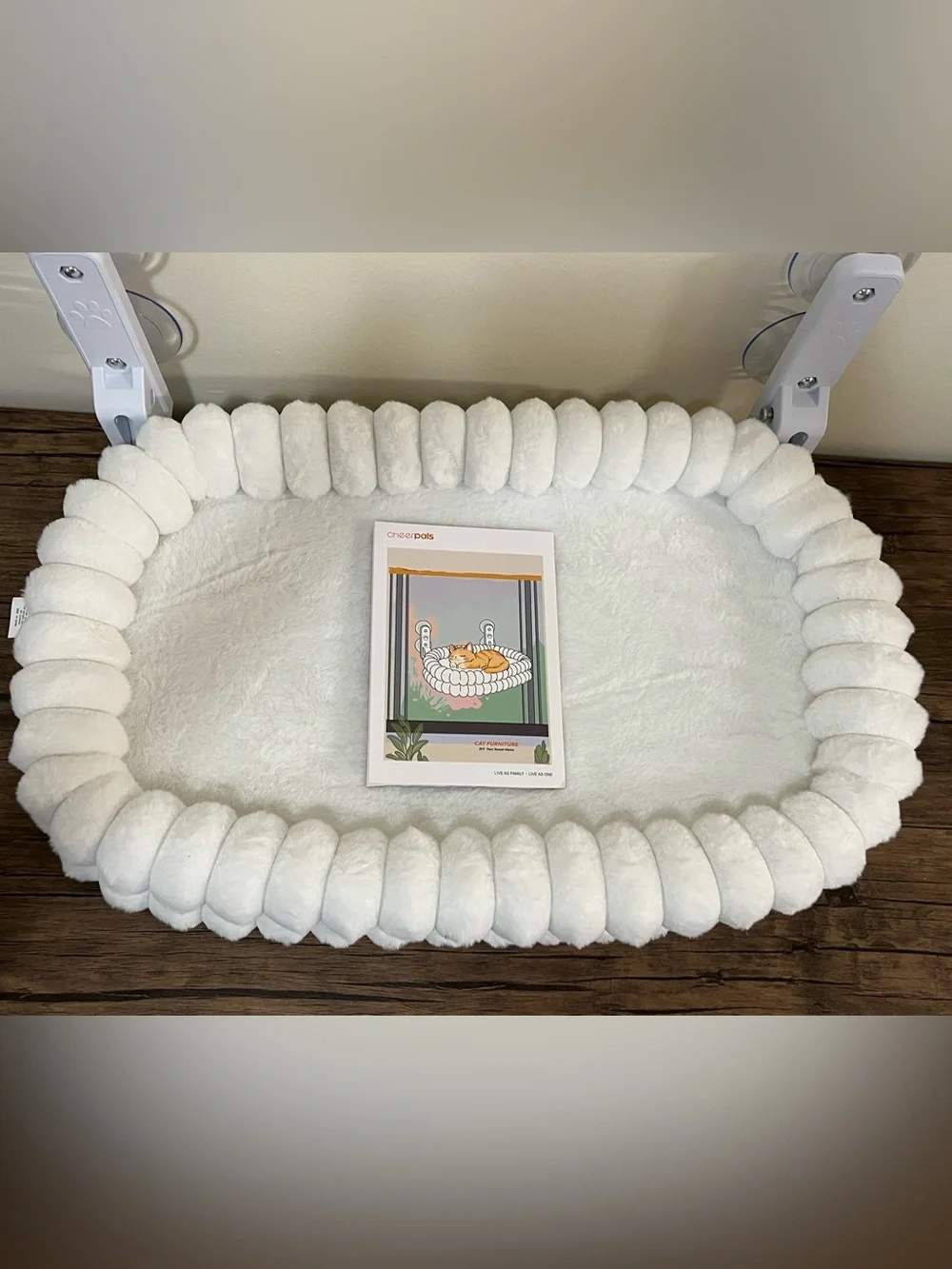 Plush White Pet Nest window bed